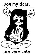 deer girl pixel